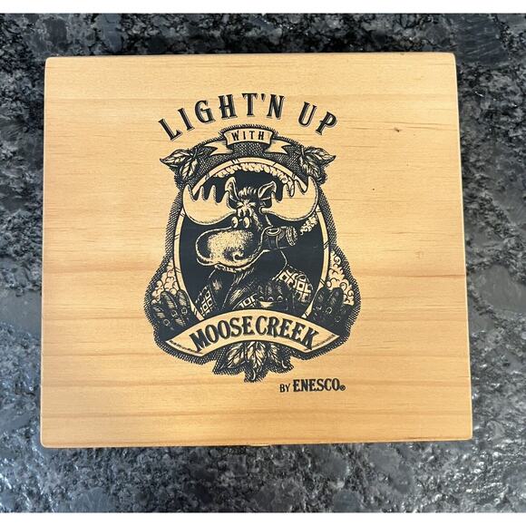 Enesco Moose Creek Crossing Set of 3 Cigar Box Risers 1997 #282200 - Picture 2 of 10